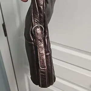 Norm Thompson | Bags | Norm Thompson Metallic Bronze Leather  display picture 3